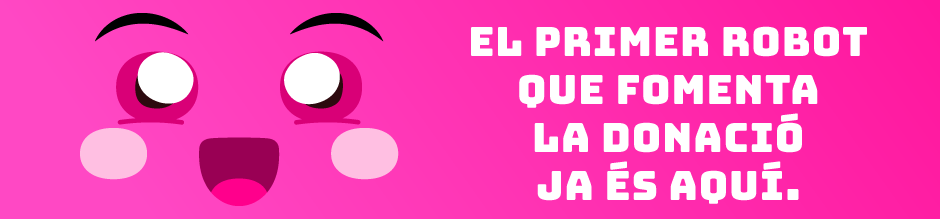 El primer robot que fomenta la donació ja es aquí
