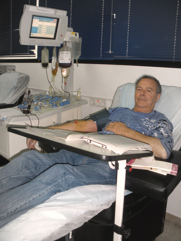 Francès de naixement i mallorquí de cor, compta amb més de 80 donacions de sang.